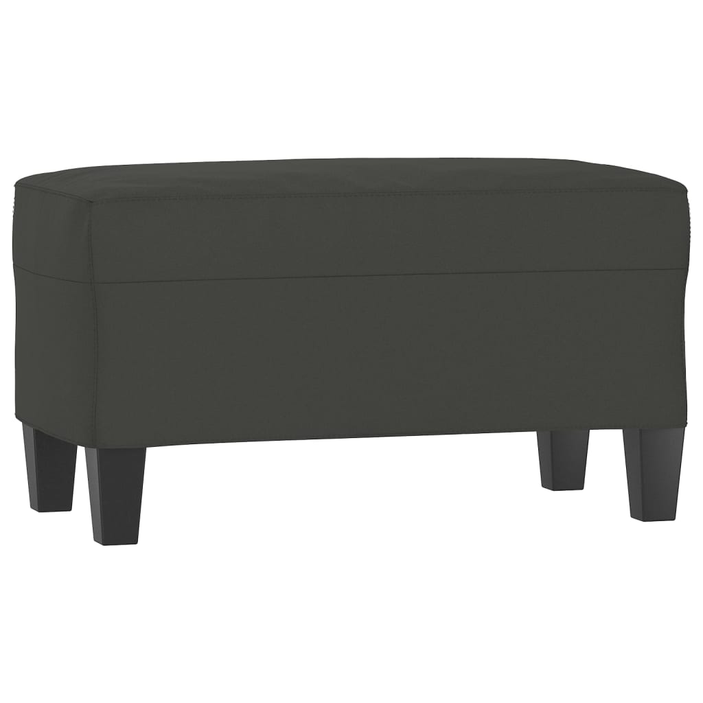 Sitzbank Hellgrau 70x35x41 cm Mikrofasergewebe
