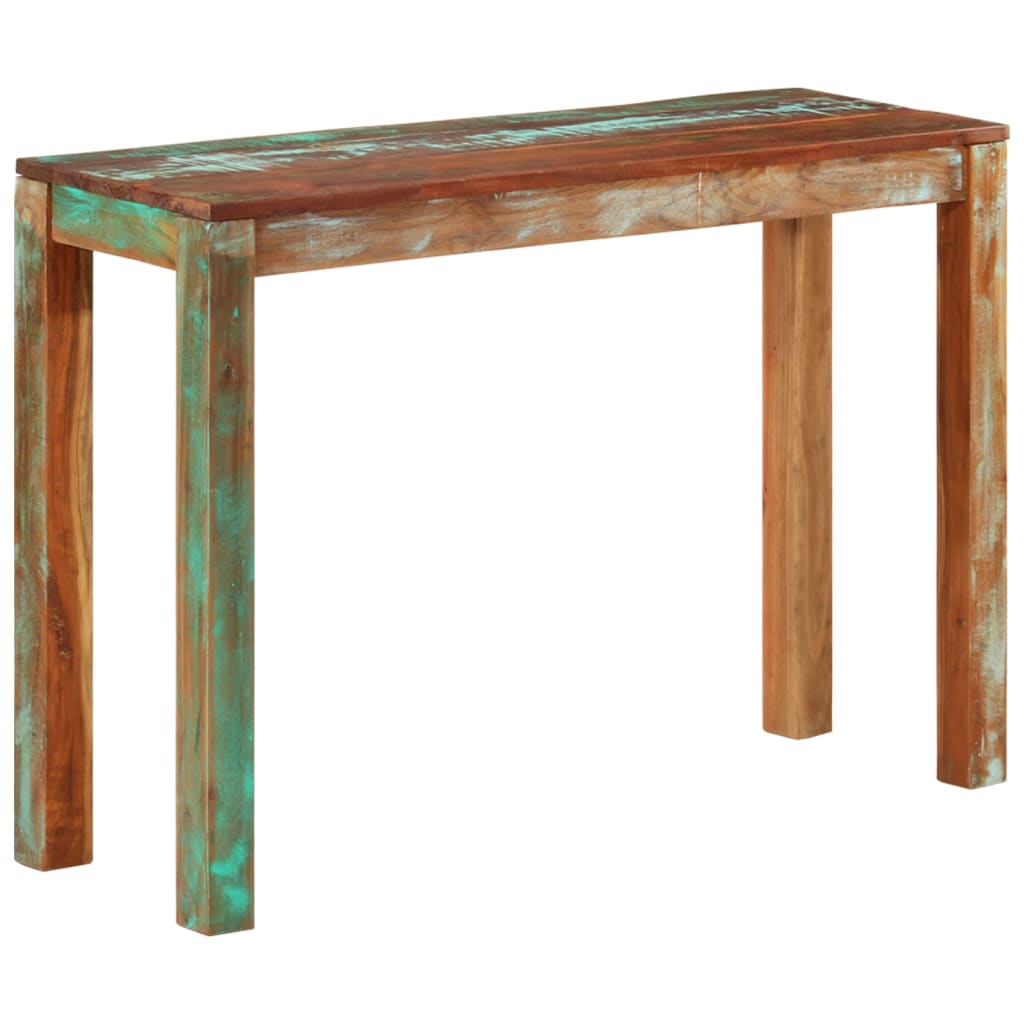 Konsolentisch 110x35x76 cm Raues Mangoholz