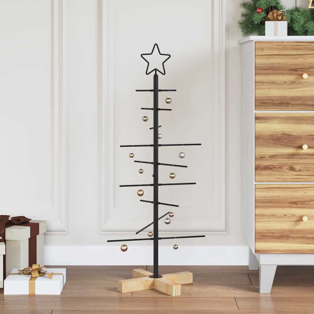 Metall Weihnachtsbaum Schwarz 59,5 cm Pulverbeschichteter Stahl