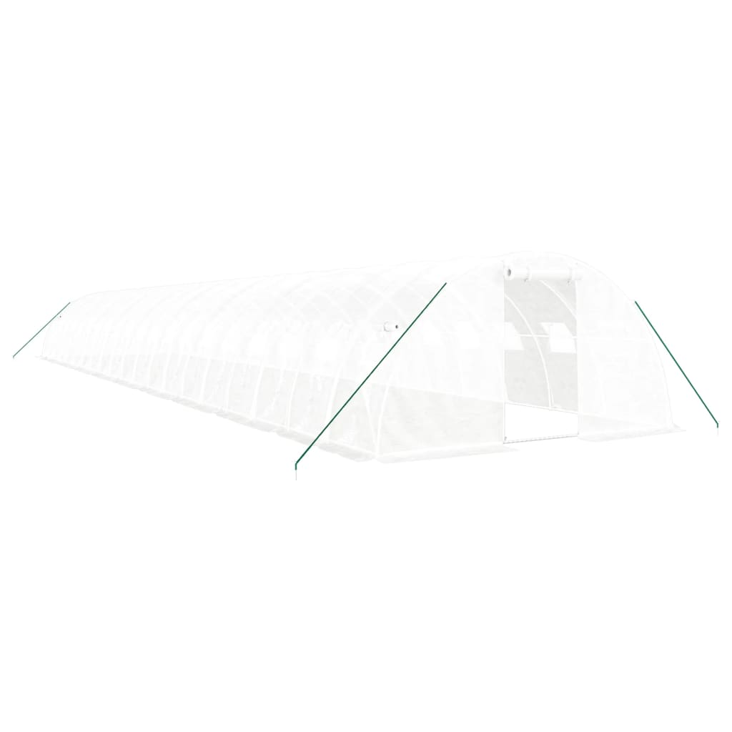 Gewächshaus mit Stahlrahmen Grün 8 m² 4x2x2 m