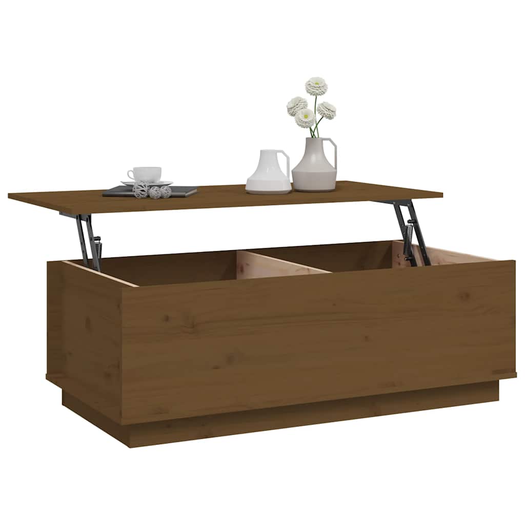 Couchtisch 100x50x35 cm Massivholz Kiefer