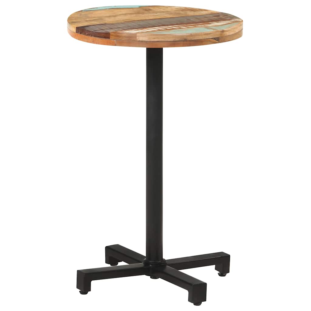 Bistrotisch Rund Ø60x75 cm Raues Mangoholz