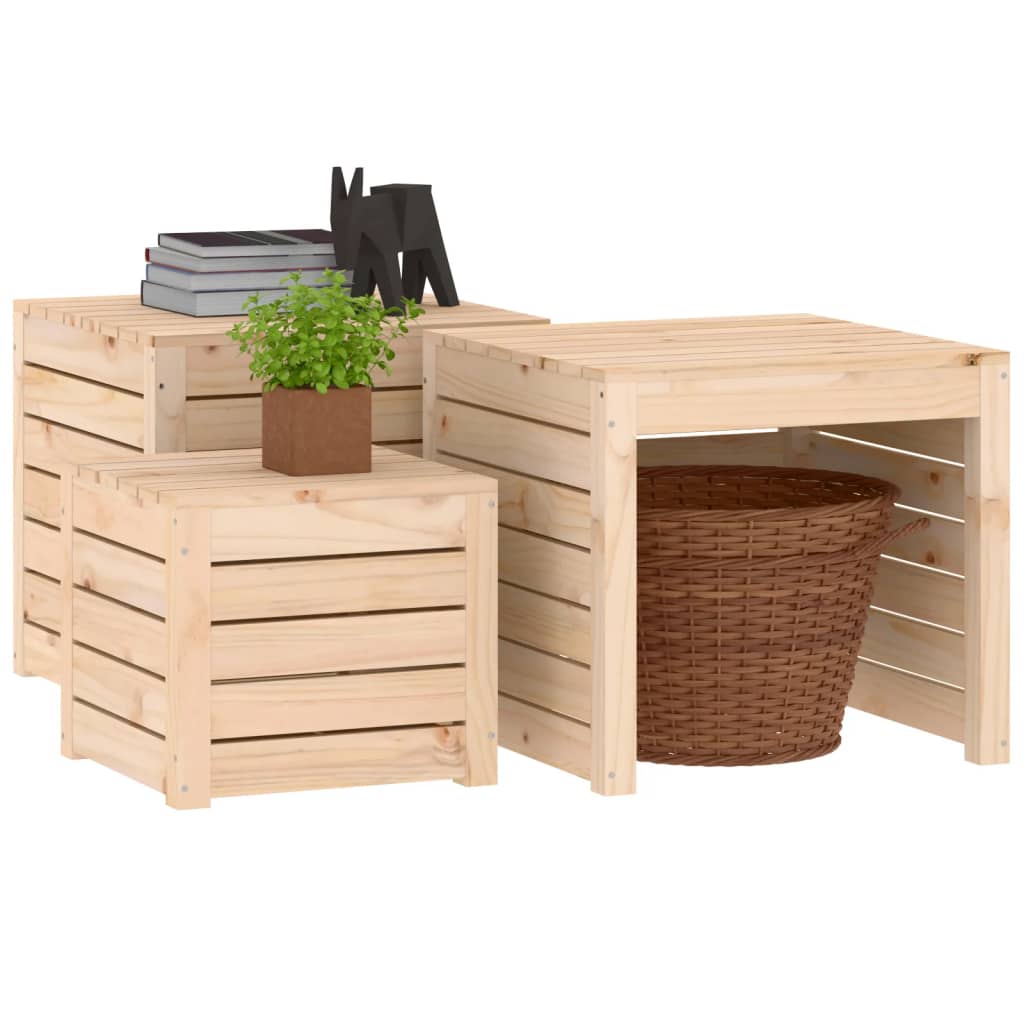 Gartenbox 101x50,5x46,5 cm Massivholz Kiefer