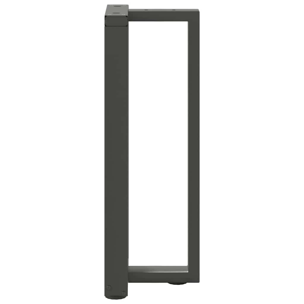 Couchtischbeine T-Form 2 Stk. Schwarz 30x25x(30-31) cm Stahl