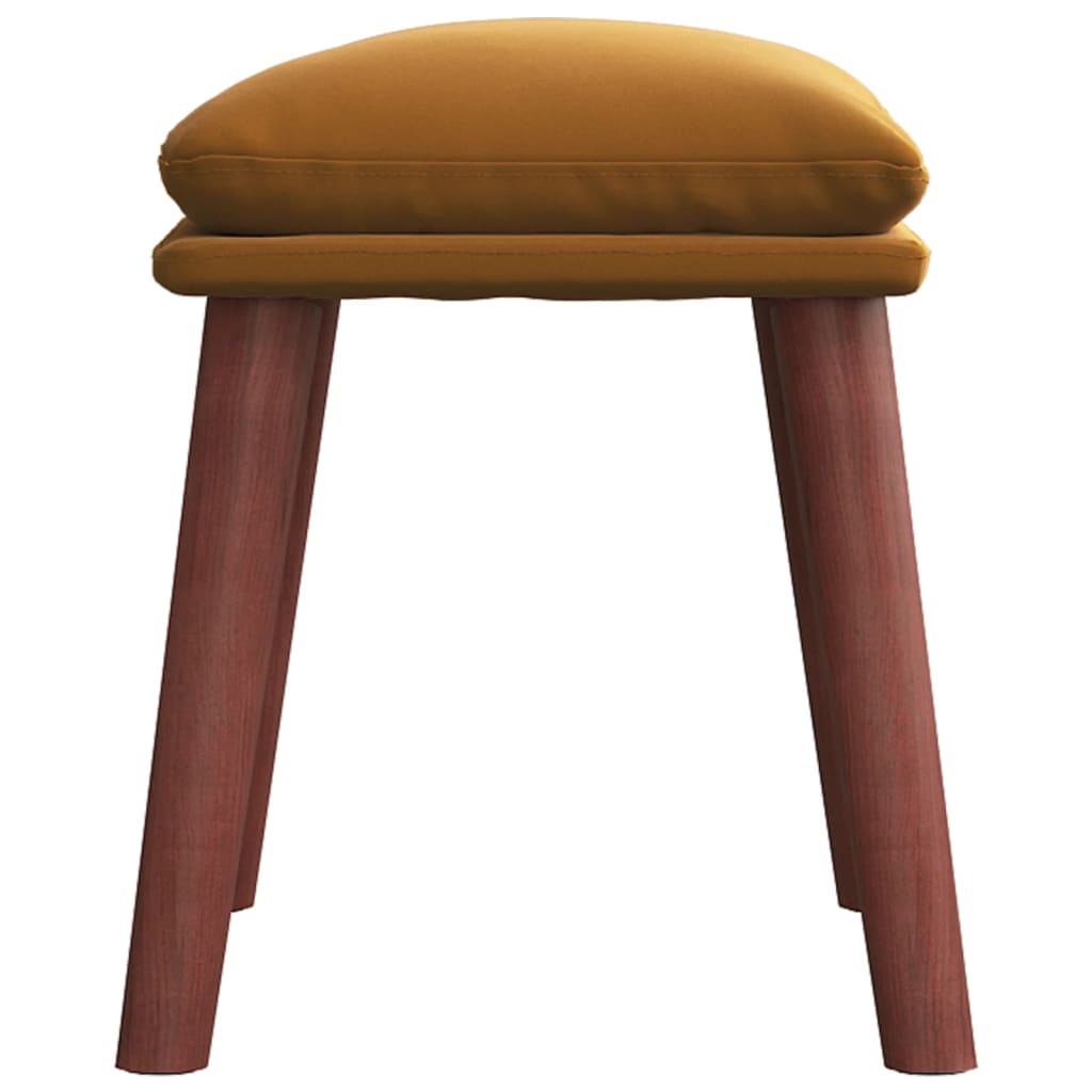 Fußhocker Hellgrau 45x29,5x35 cm Samt