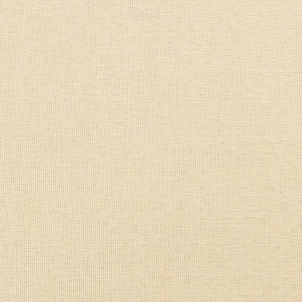 Fußhocker Hellgrau 45x29,5x35 cm Stoff und Kunstleder
