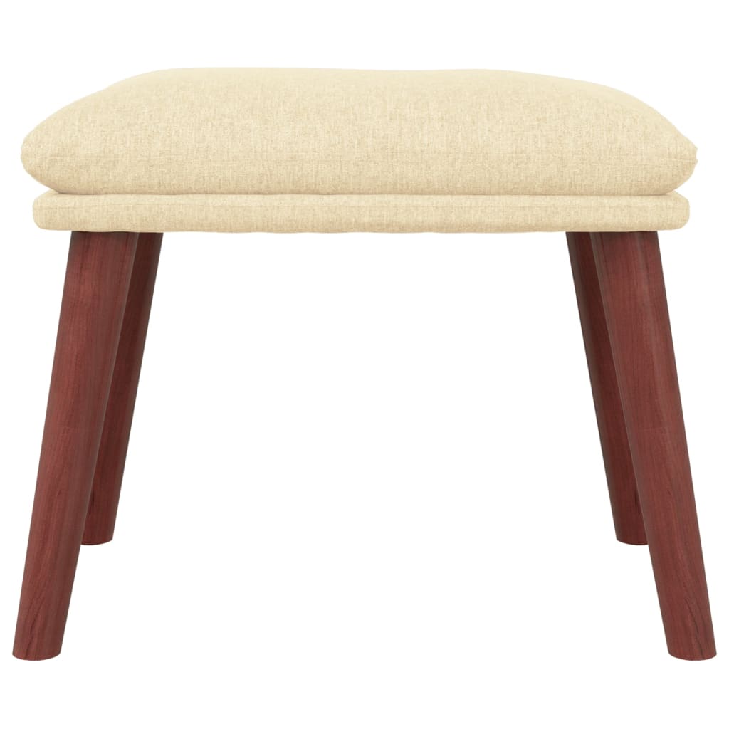 Fußhocker Hellgrau 45x29,5x35 cm Stoff