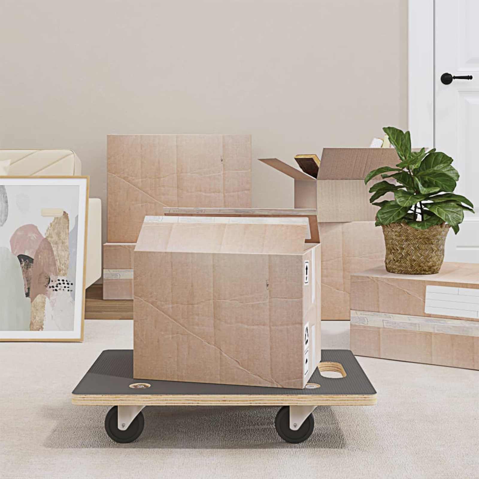 Transportroller 2 Stk. Rechteckig 60x40x11,5 cm 250 kg