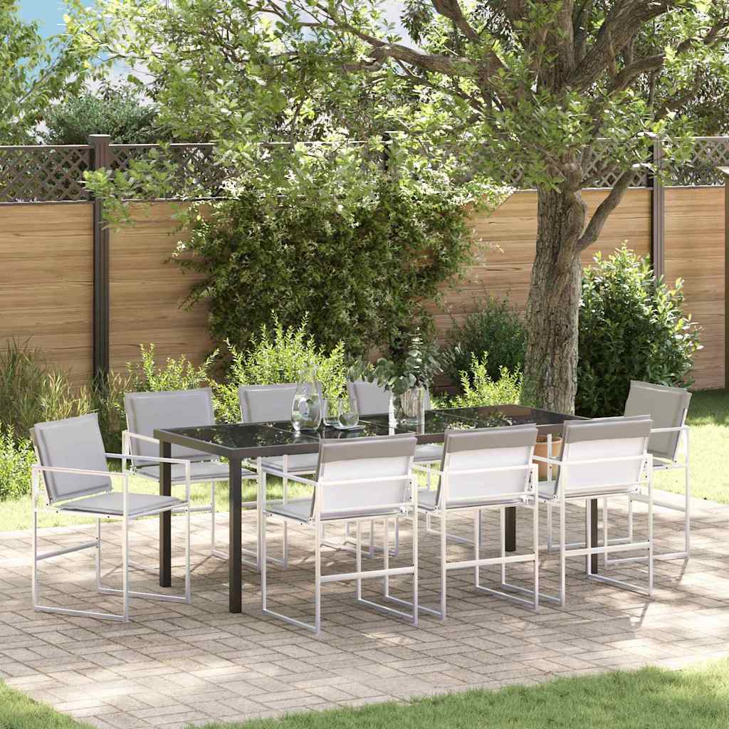 Garten Essgruppe 5 pcs Schwarz 140 x 70 x 73 cm