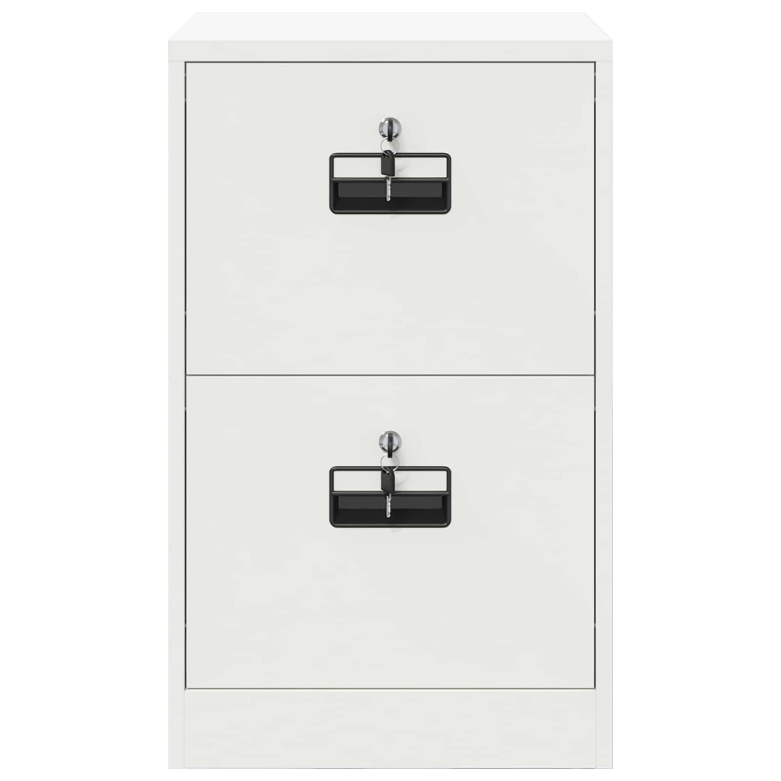 Aktenschrank 2 pcs Schwarz 44 x 50 x 139 cm Kaltgewalzter Stahl