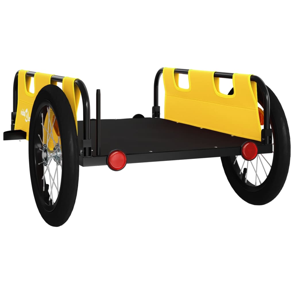 Fahrradanhänger Orange Oxford-Gewebe und Eisen