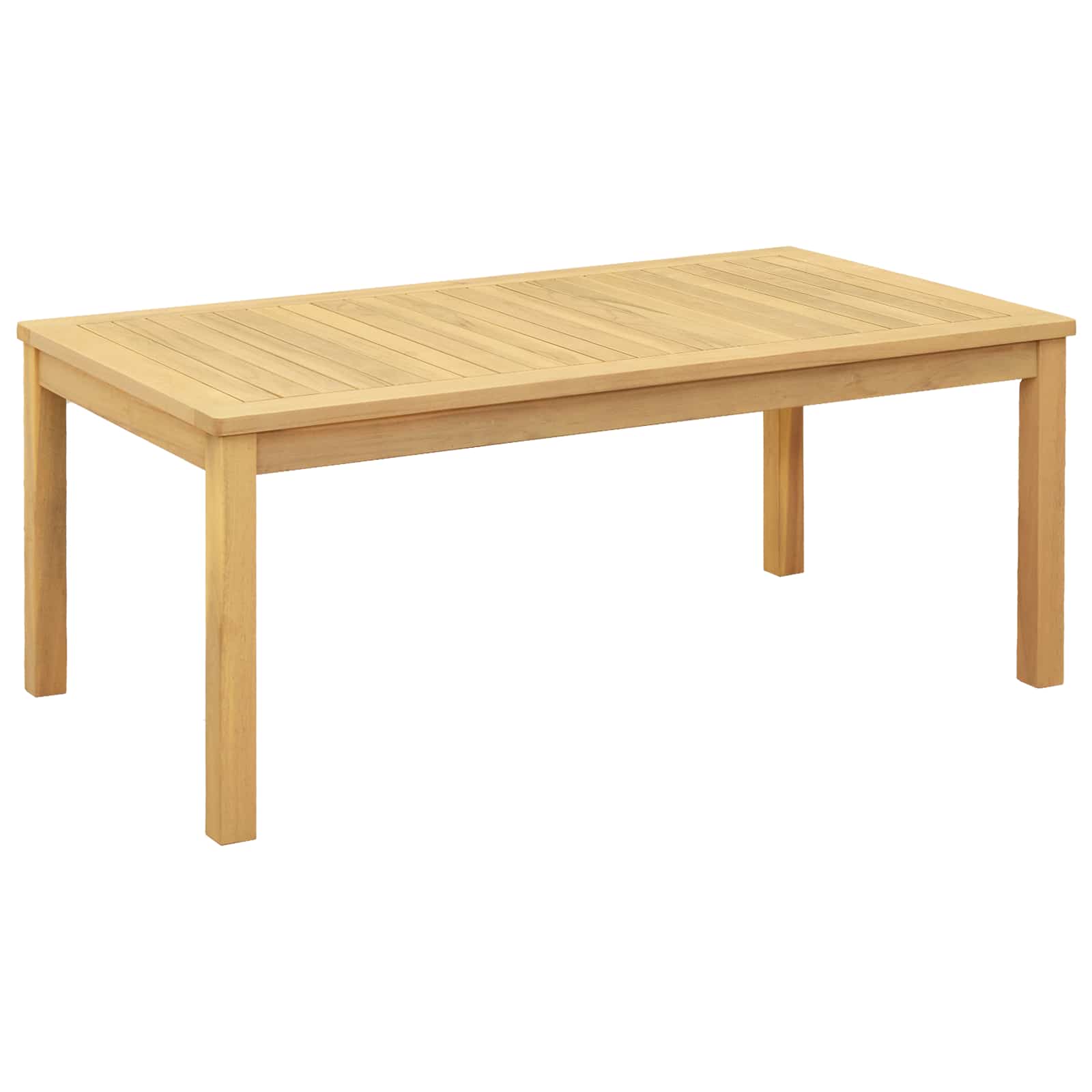 Couchtisch Helles Akazienholz 45 x 45 x 36 cm Massivholz Akazie