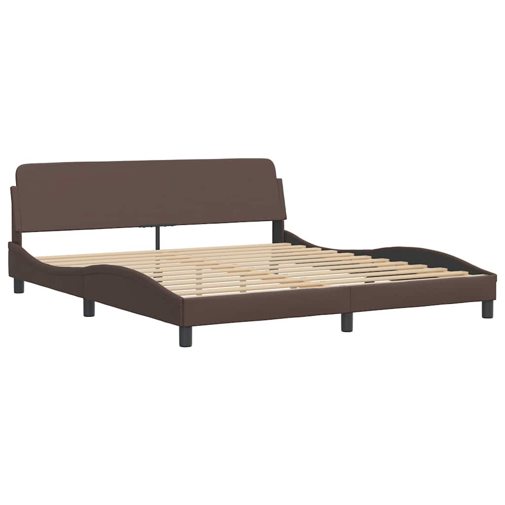 Bettgestell "Dover" Schwarz 80x200 cm Kunstleder