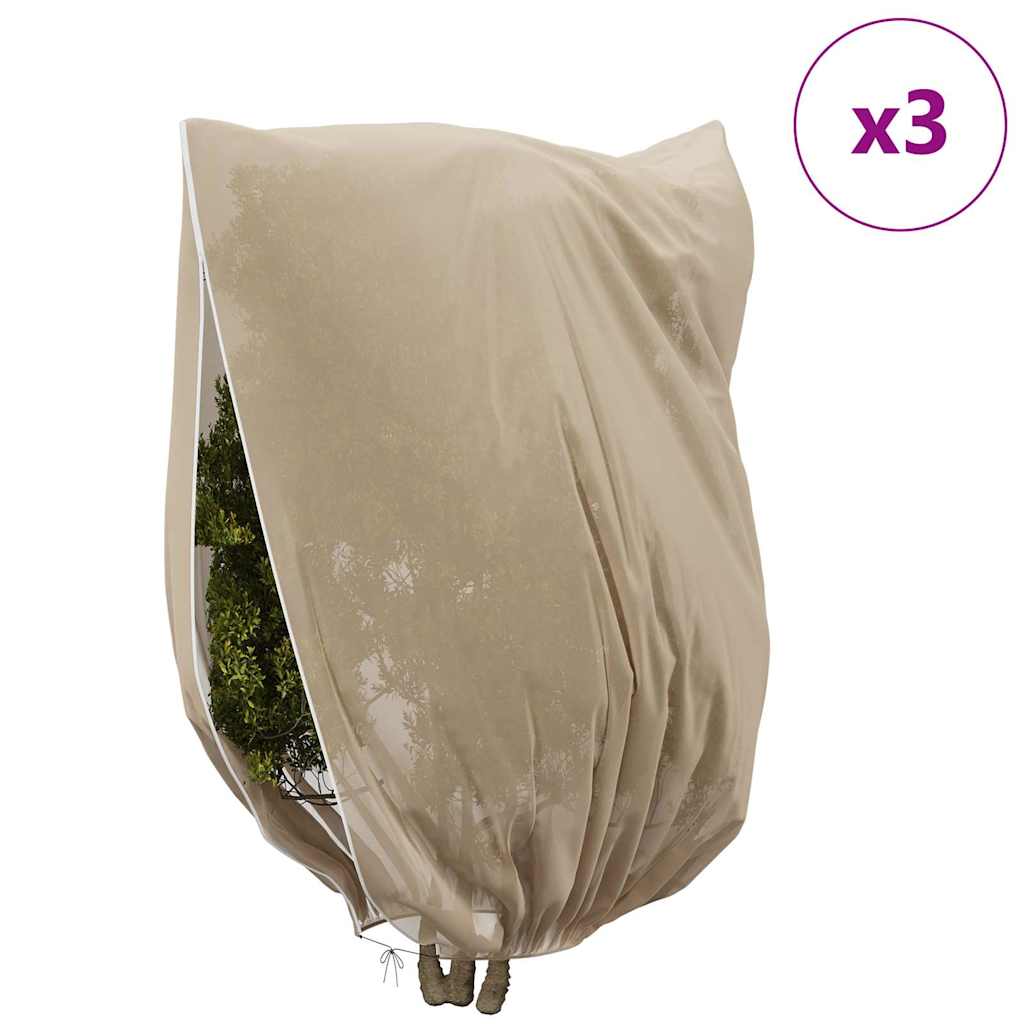 Wintervlies mit Reißverschluss 4 Stk. 70 g/m² 1x1,55 m