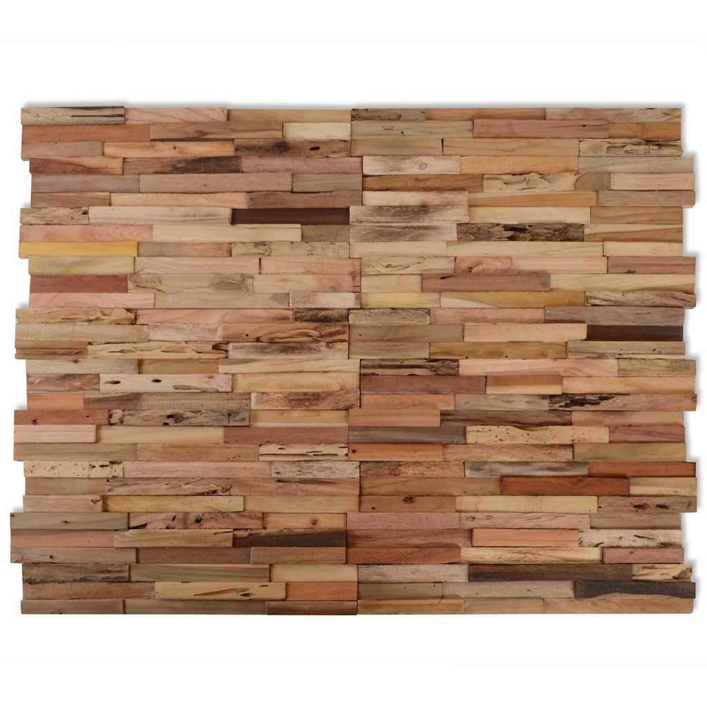 Wandplatten 10 Stk. 1,03 m² Massivholz Teak