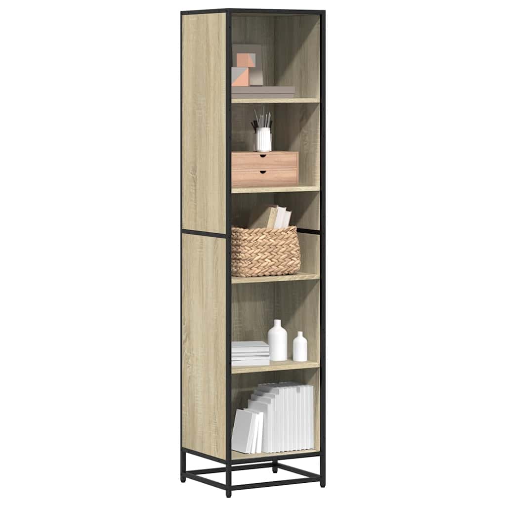 Bücherregal Schwarz 60x35x139 cm Holzwerkstoff