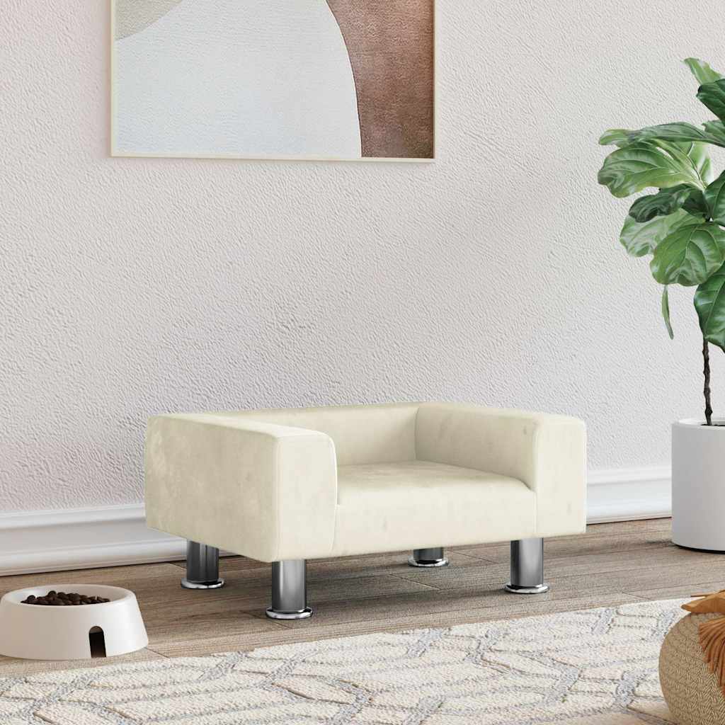 Hundebett Blau 70x45x26,5 cm Samt