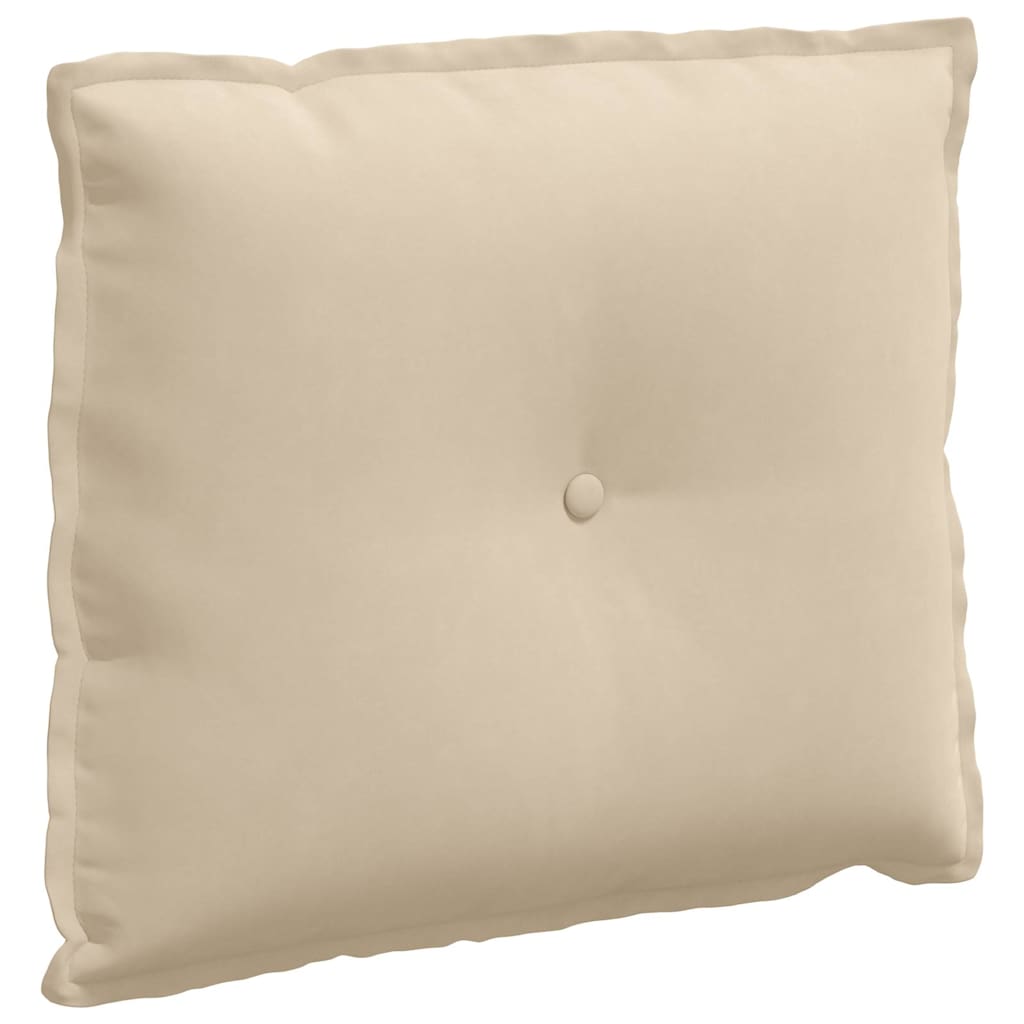 Rückenkissen Taupe 50 x 45 cm Mikrofaserstoff