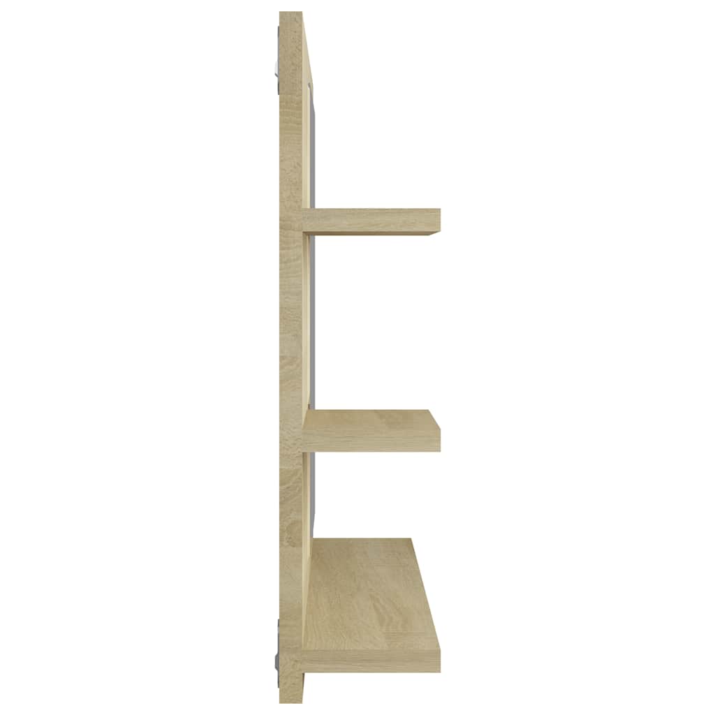 Badspiegel Weiß 60x10,5x45 cm Holzwerkstoff