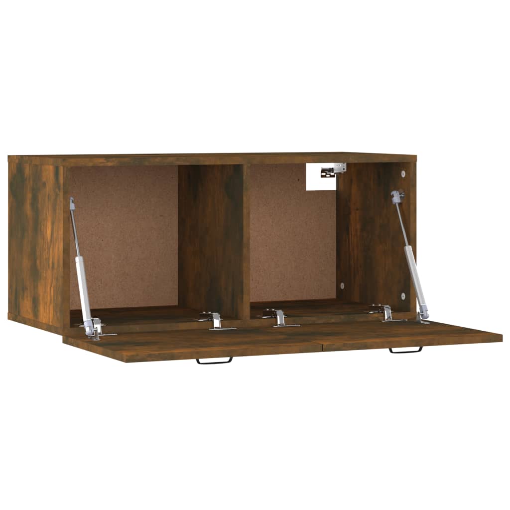 Wandschrank Weiß 80x36,5x35 cm Holzwerkstoff