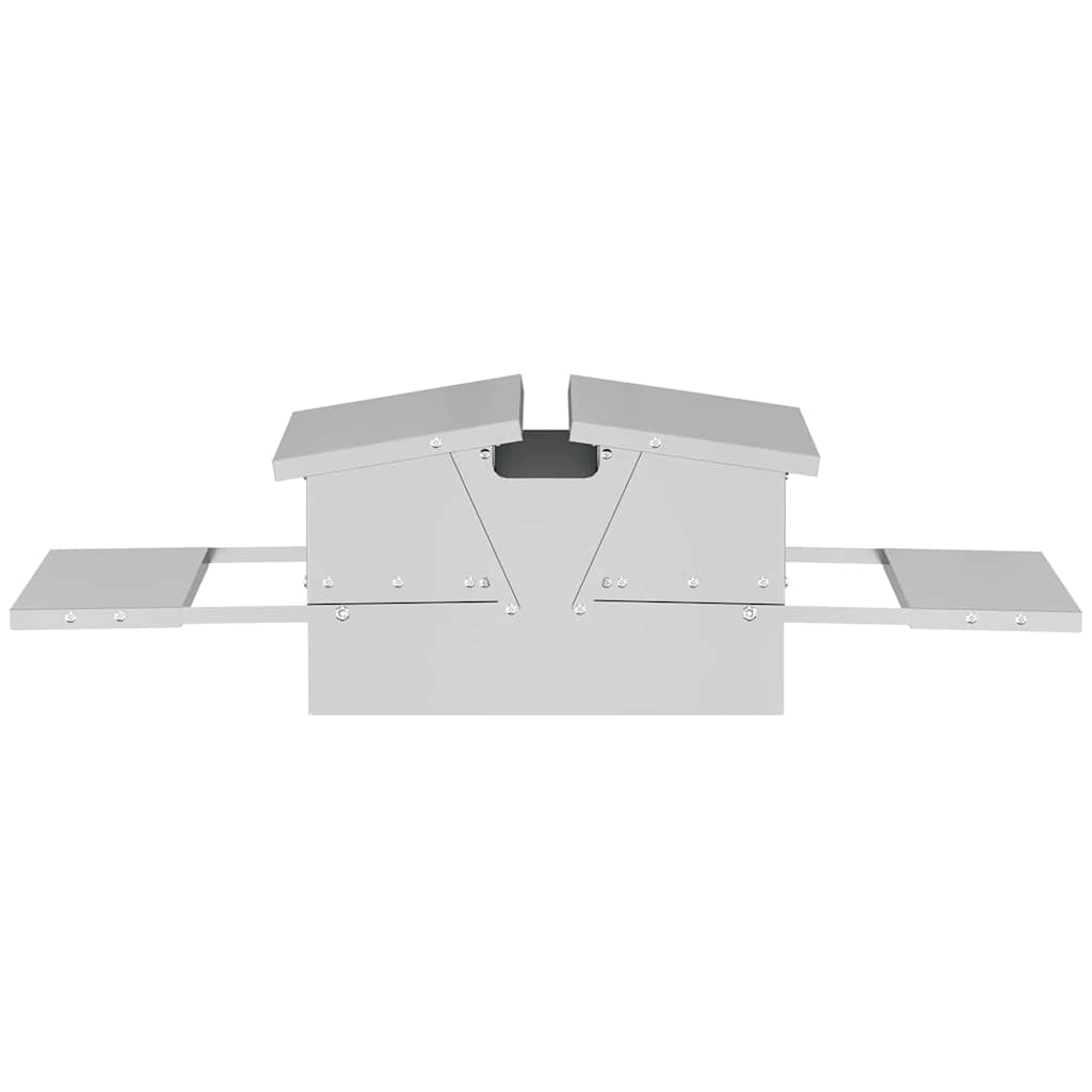 Hühnertretfeeder Schwarz 48,5 x 39,5 x 19 cm