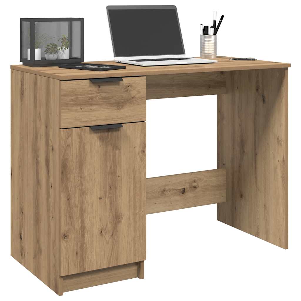 Schreibtisch Weiß 100x50x75 cm Holzwerkstoff