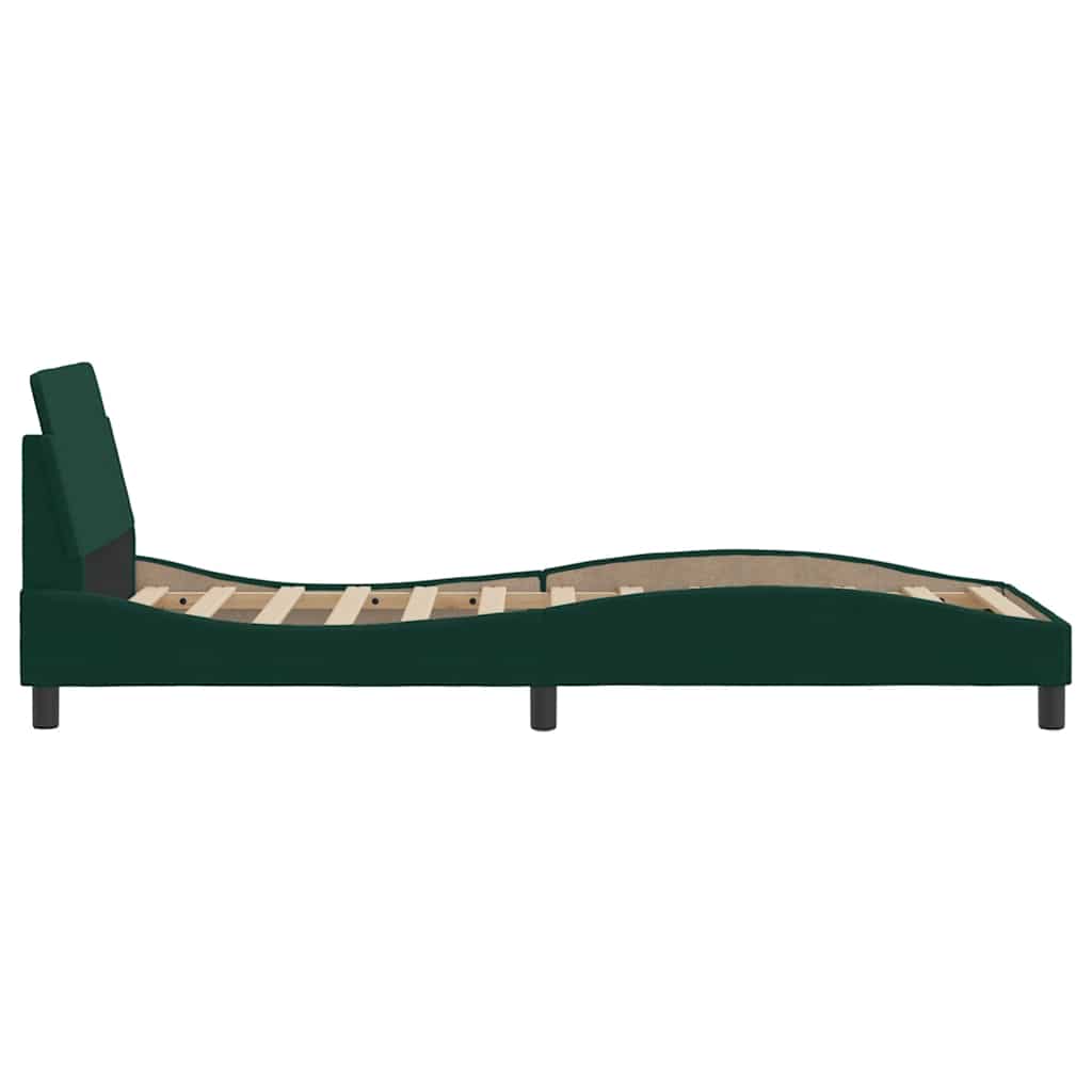 Bettgestell "Dover" Hellgrau 80x200 cm Samt