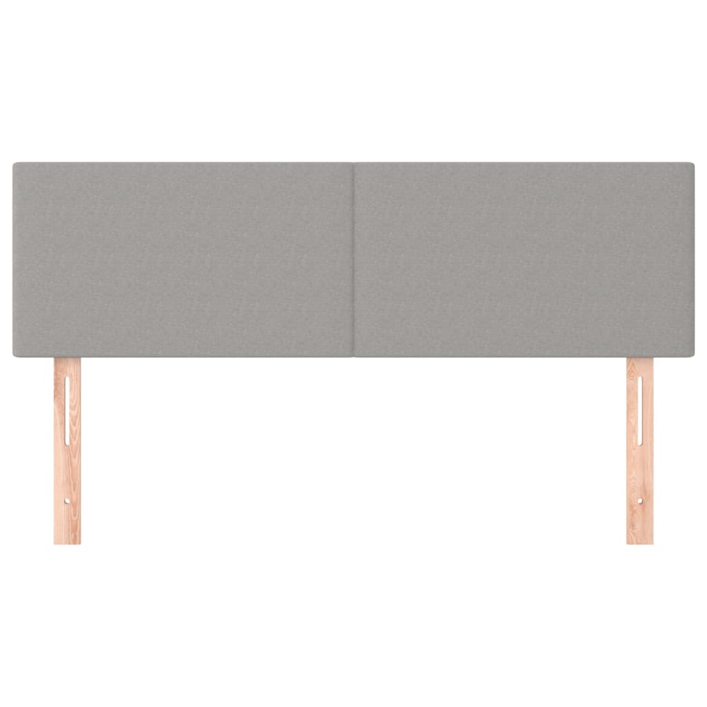 Kopfteil Hellgrau 80x5x118/128 cm Stoff