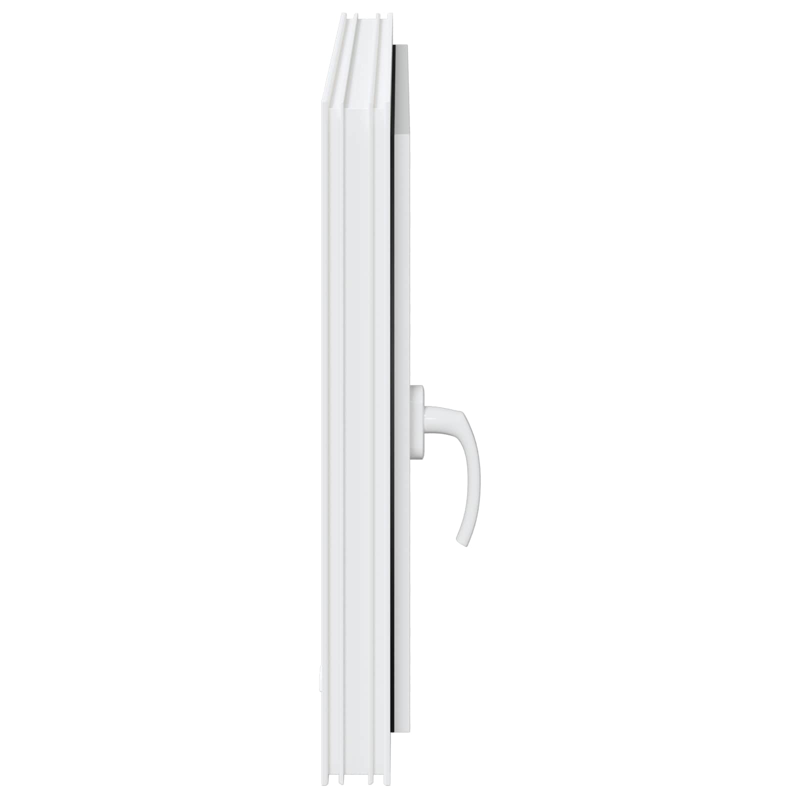 Kellerfenster RISOR 50 x 50 cm PVC und Glas Weiß