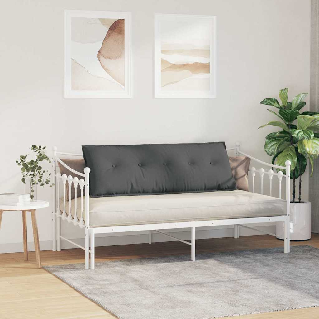 Rückenkissen Hellgrau 50 x 19 x 45 cm Stoff