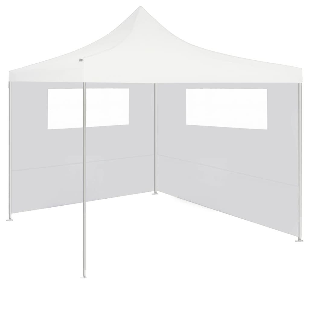 Pavillon-Seitenwände mit Fenstern 2 Stk. Creme