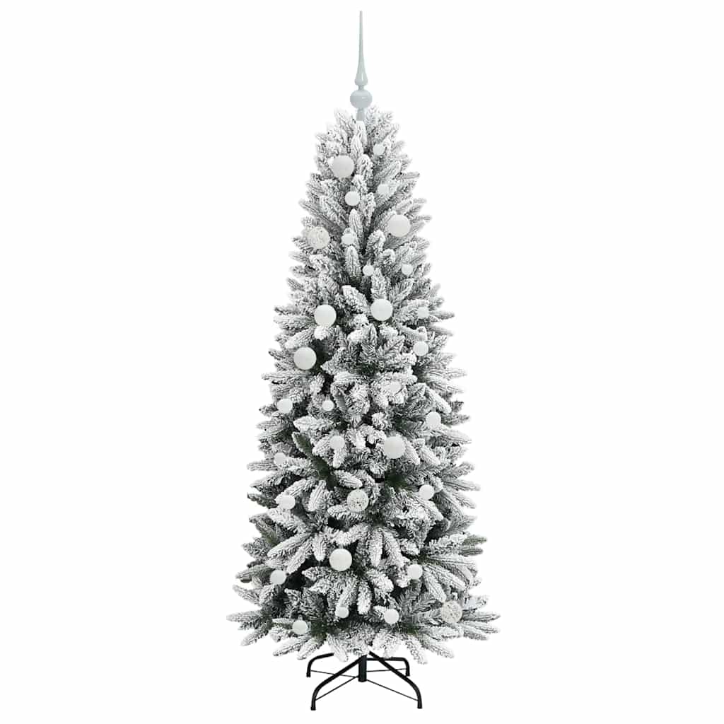 Künstlicher Weihnachtsbaum mit 150 LEDs mit Ständer Weiß 120 cm