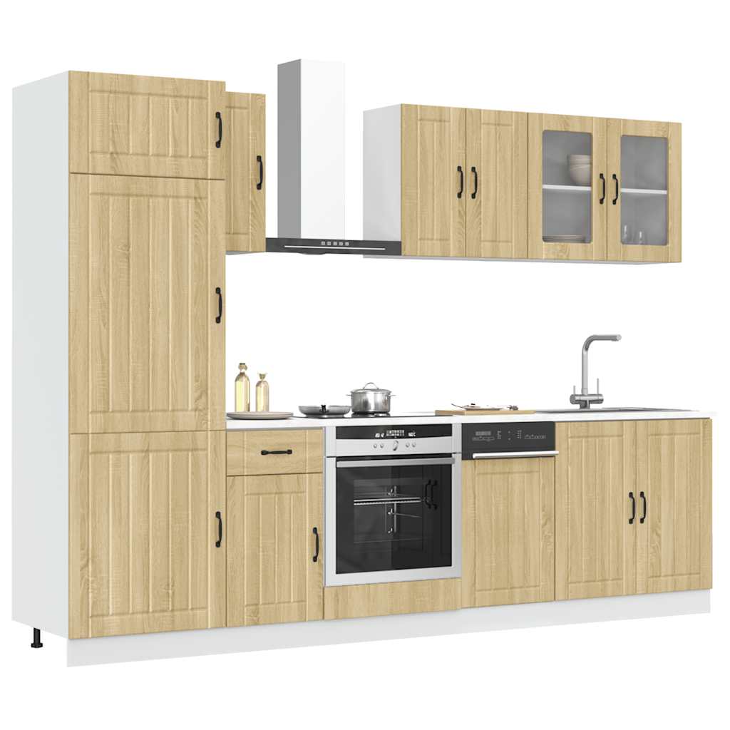 8-tlg. Küchenschrank-Set Lucca Weiß Holzwerkstoff