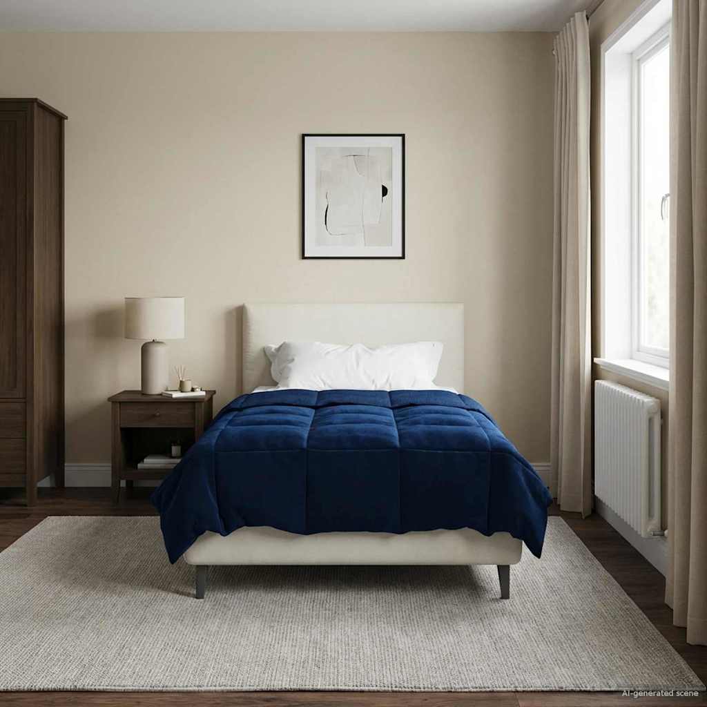 Sommerdecke Gesteppt Anthrazit 135 x 200 cm Mikrofaser