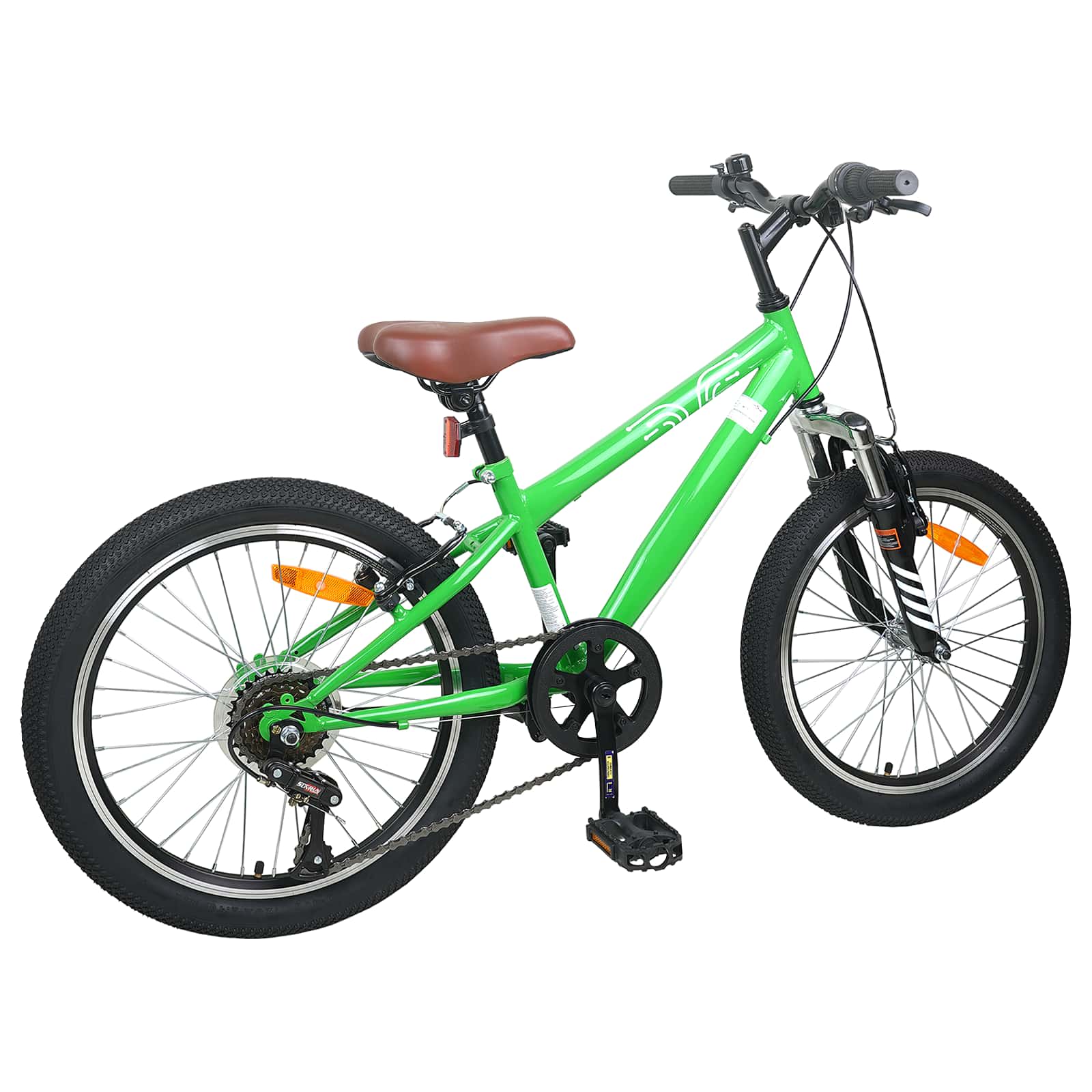 Mountainbike 20 Zoll 6-Geschwindigkeit für 5-8 Jahre alt Weiß