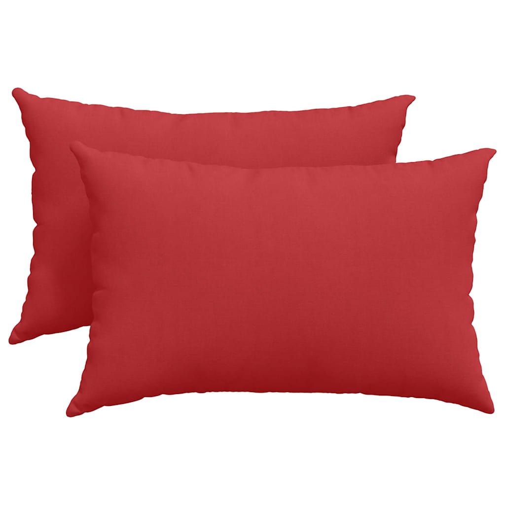 Sofakissen 2 pcs Hellgrau 50 x 30 cm Stoff