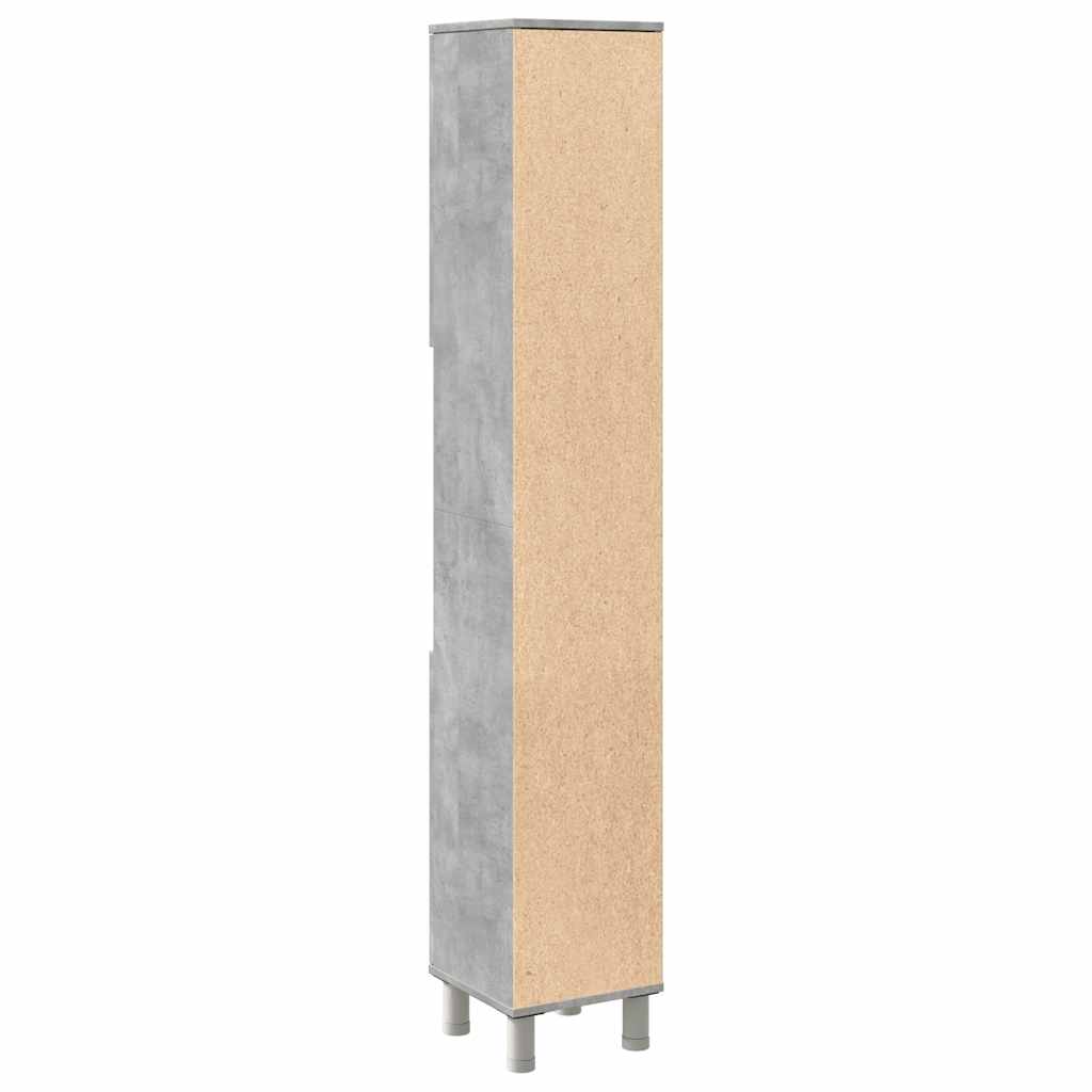 Badezimmerschrank Weiß 30x30x179 cm Holzwerkstoff