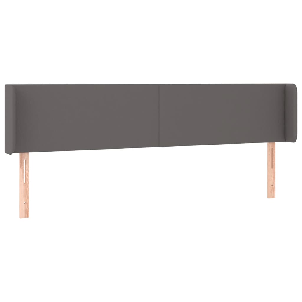 Kopfteil mit Ohren Creme 83x16x78/88 cm Kunstleder