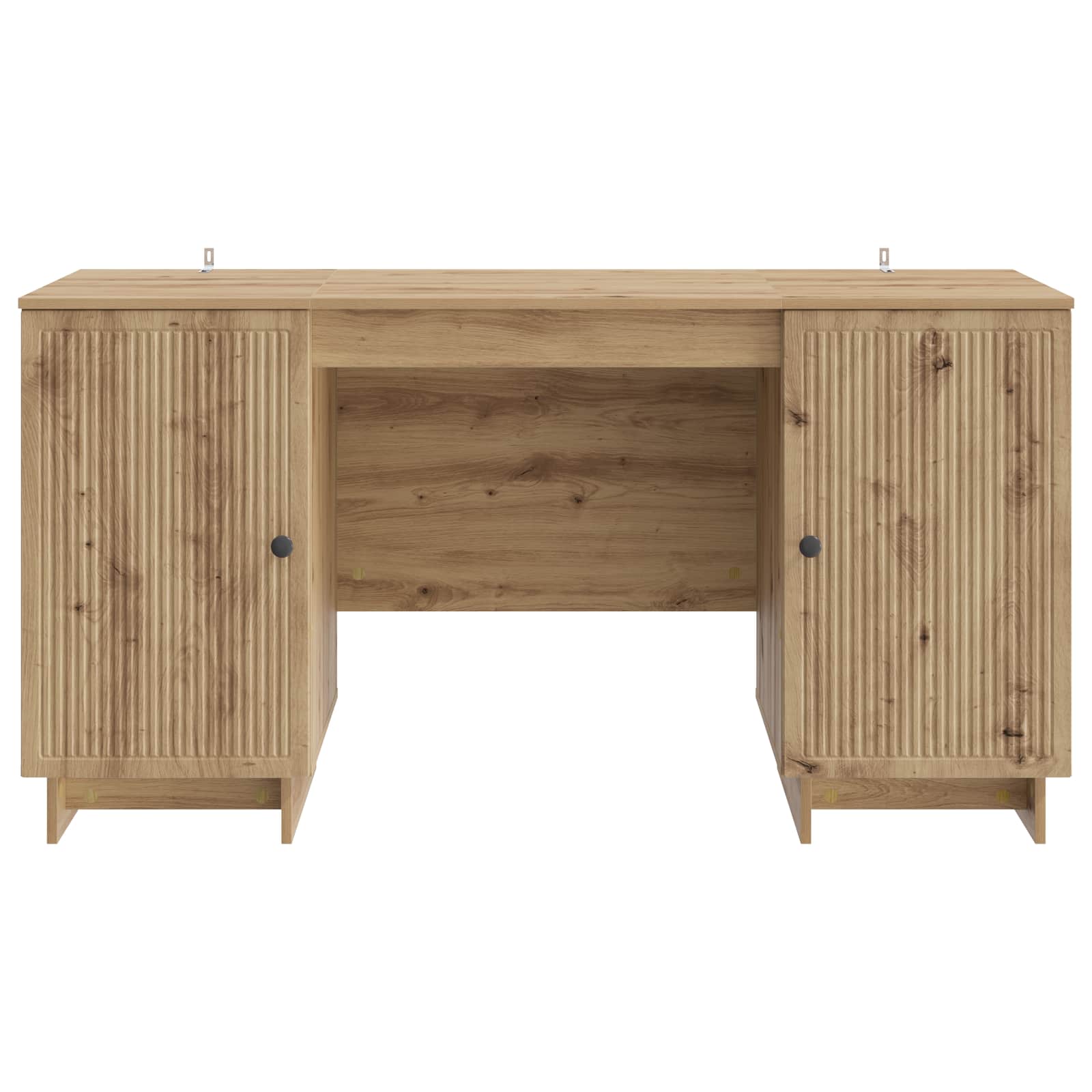 Schreibtisch Schwarz Holzwerkstoff 142,5 x 50 x 75 cm