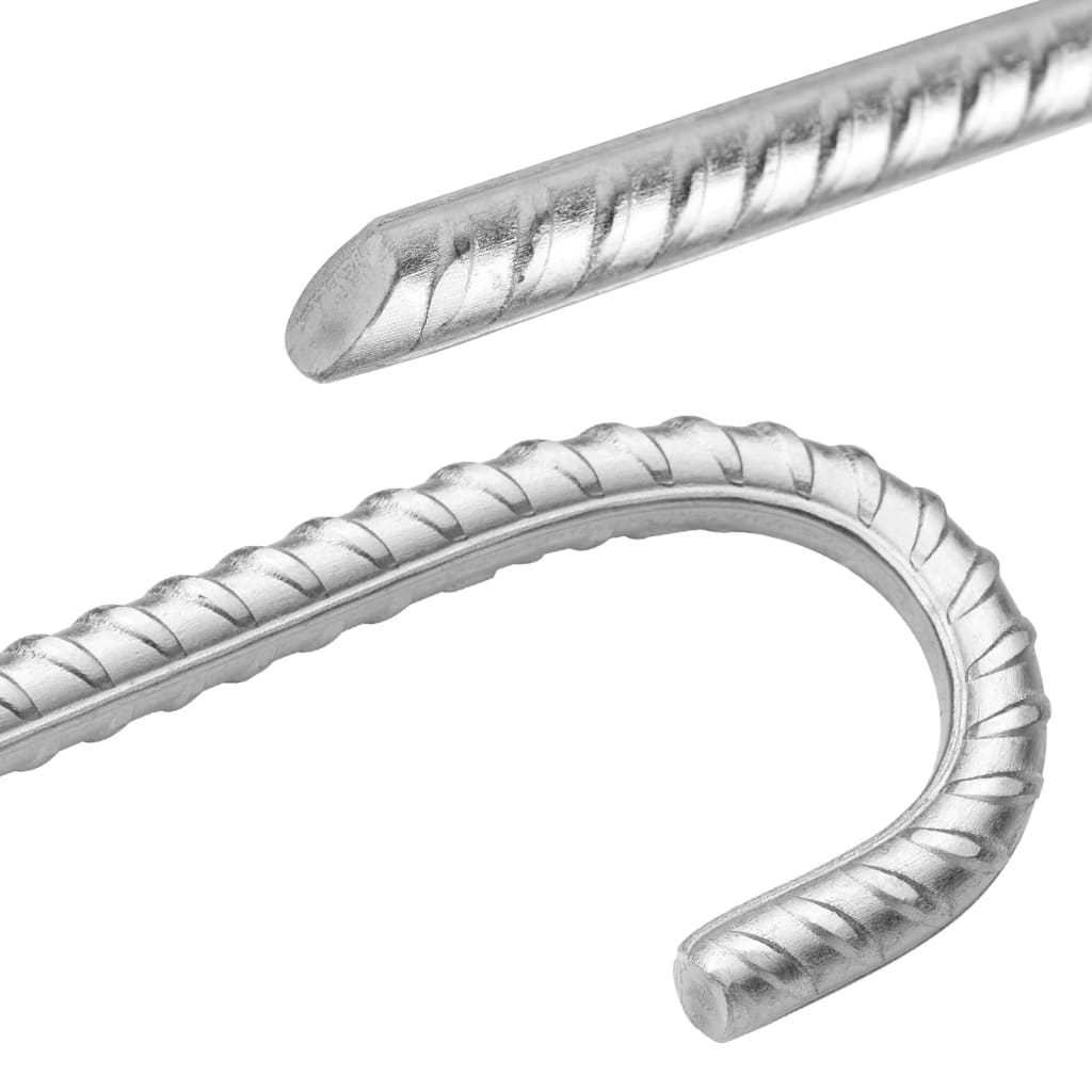 Zeltheringe 6 Stk. 37 cm Ø10 mm Verzinkter Stahl