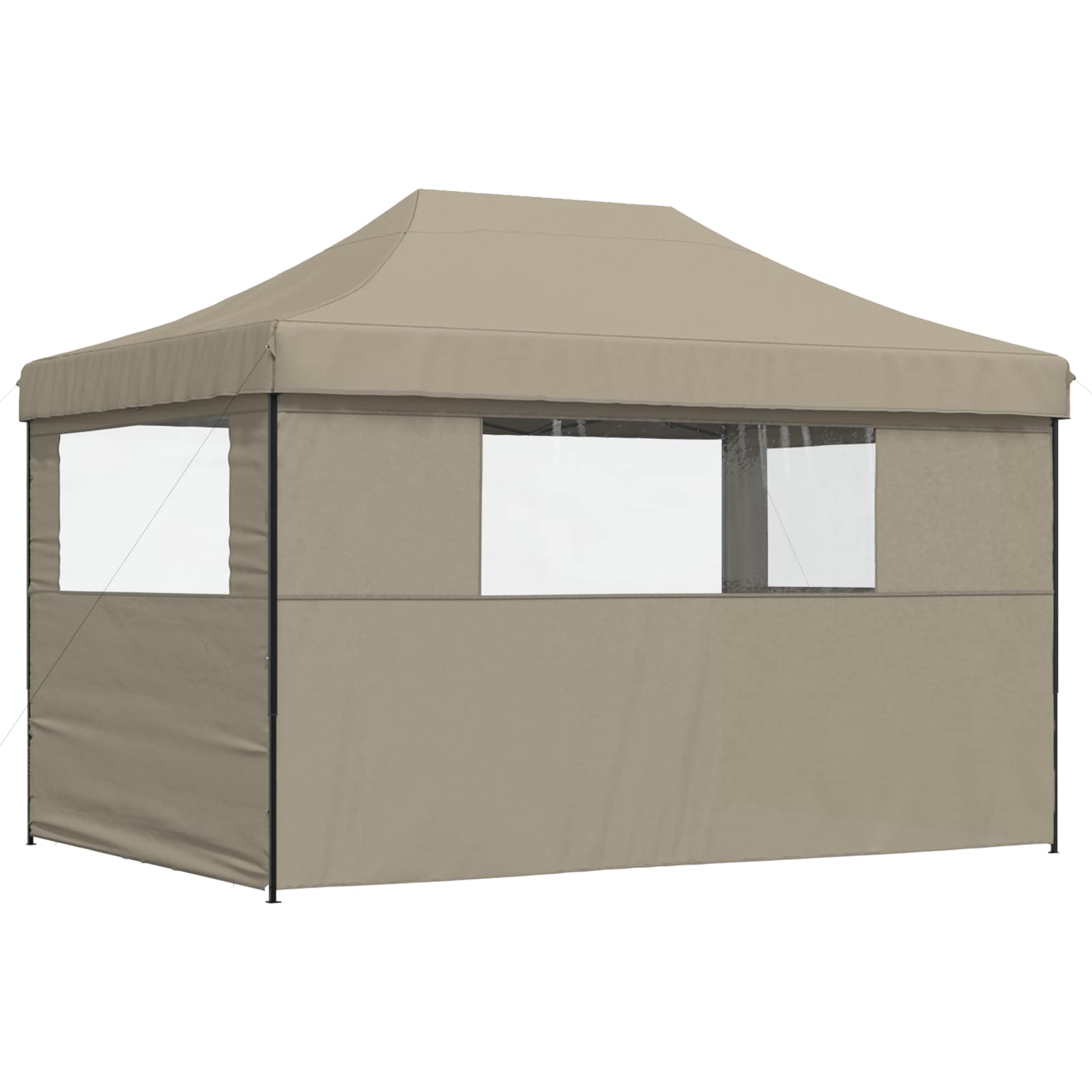 Partyzelt Faltbar Pop-Up Beige 410x279x315 cm