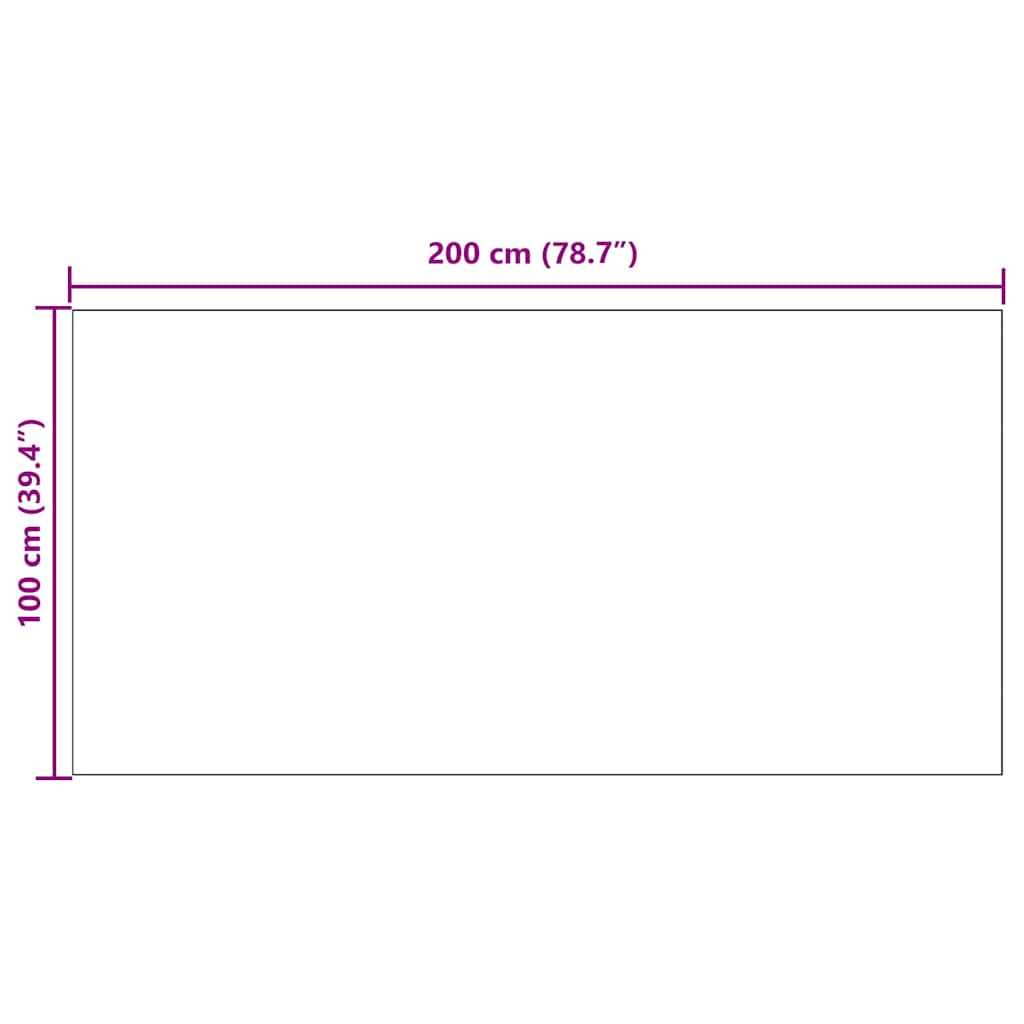 Teppichläufer Grau 80 x 150 cm Stoff