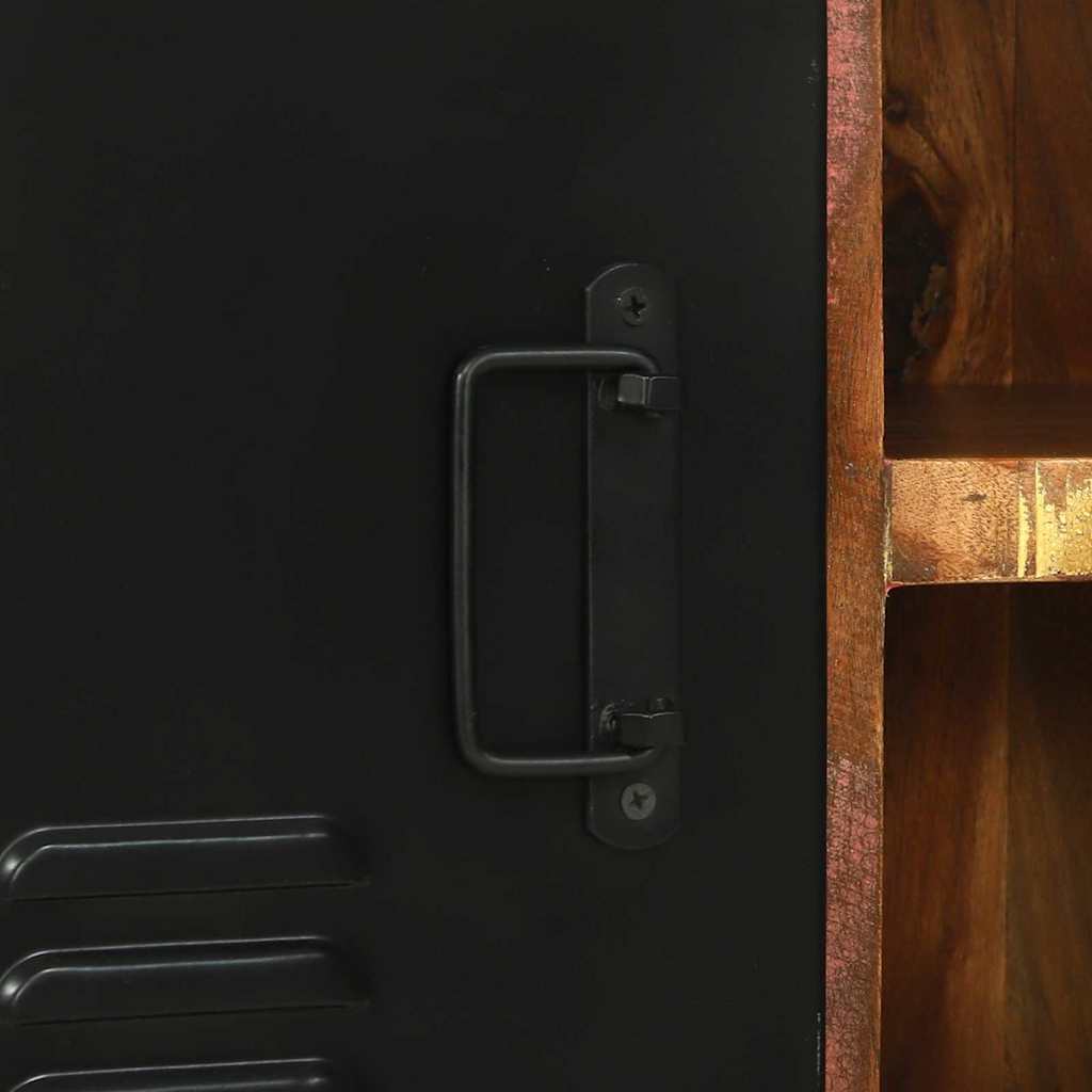 Bank Schrank Braun 100 x 35 x 50 cm Massivholz Mango