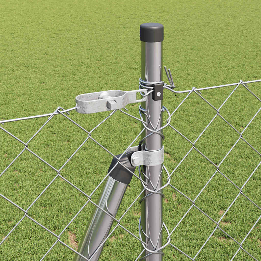 Outdoor Kettenglied-Zaun Erdfixierung 10 x 0,4 m Grün Netz