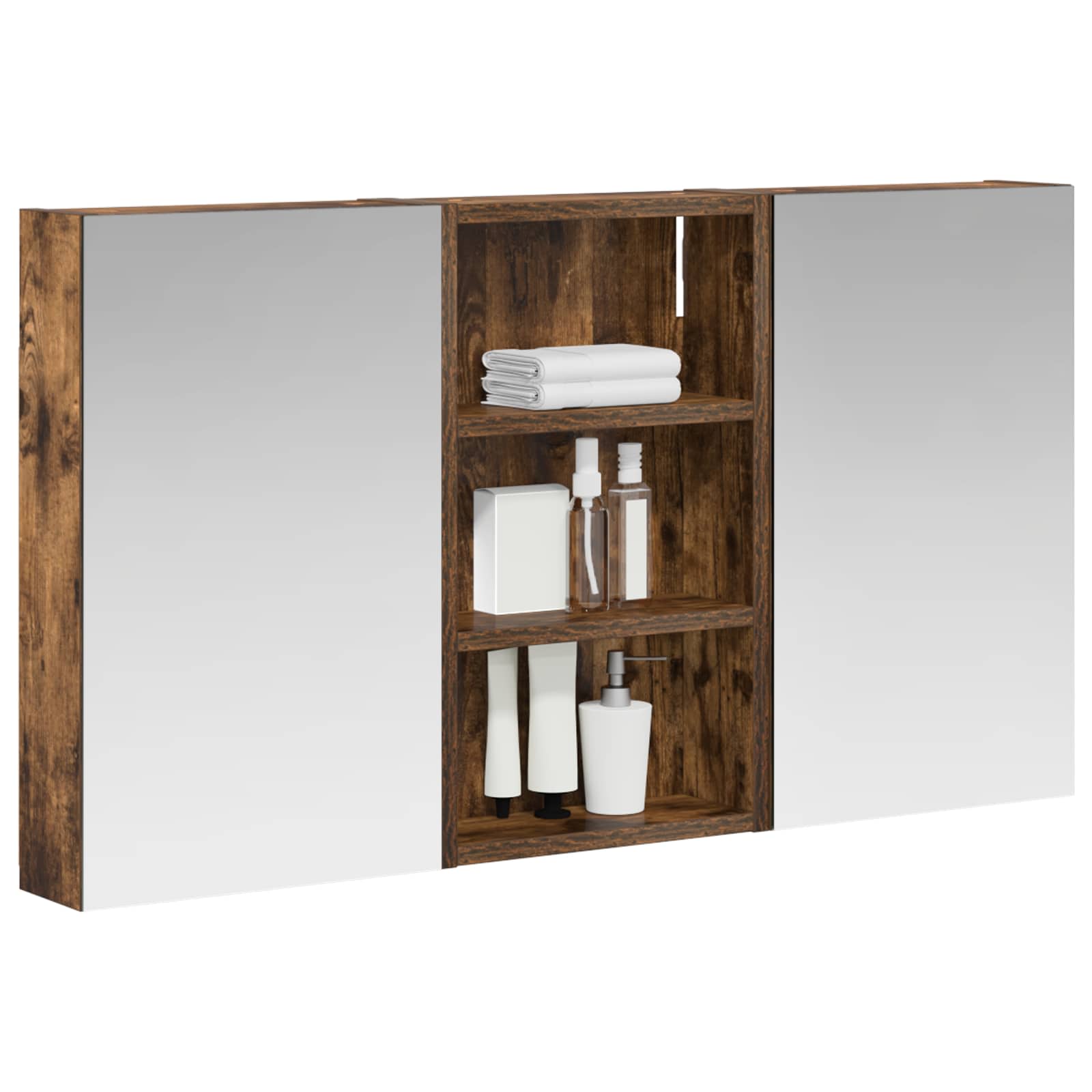 Badezimmerschrank-Set 3 pcs 80 x 10,5 x 50 cm Holzwerkstoff