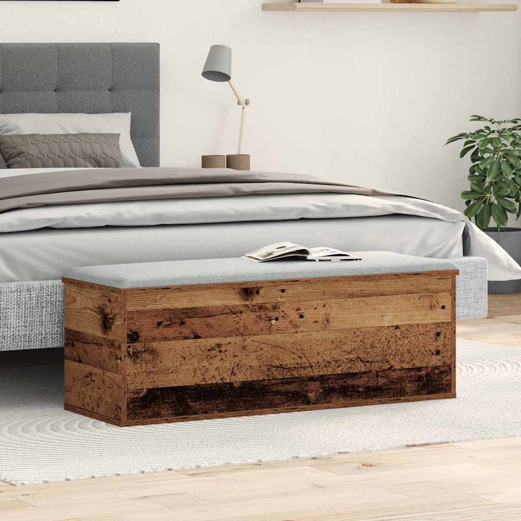Aufbewahrungstruhe Weiß 84x42x46 cm Holzwerkstoff