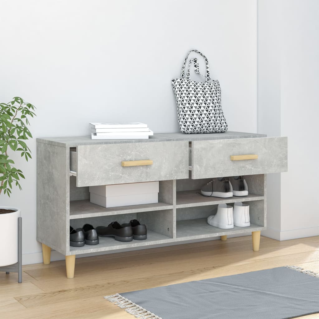 Schuhschrank Weiß 102x35x55 cm Holzwerkstoff