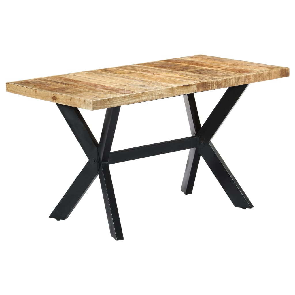 Esstisch Massivholz Mango und Stahlgestell 180 cm