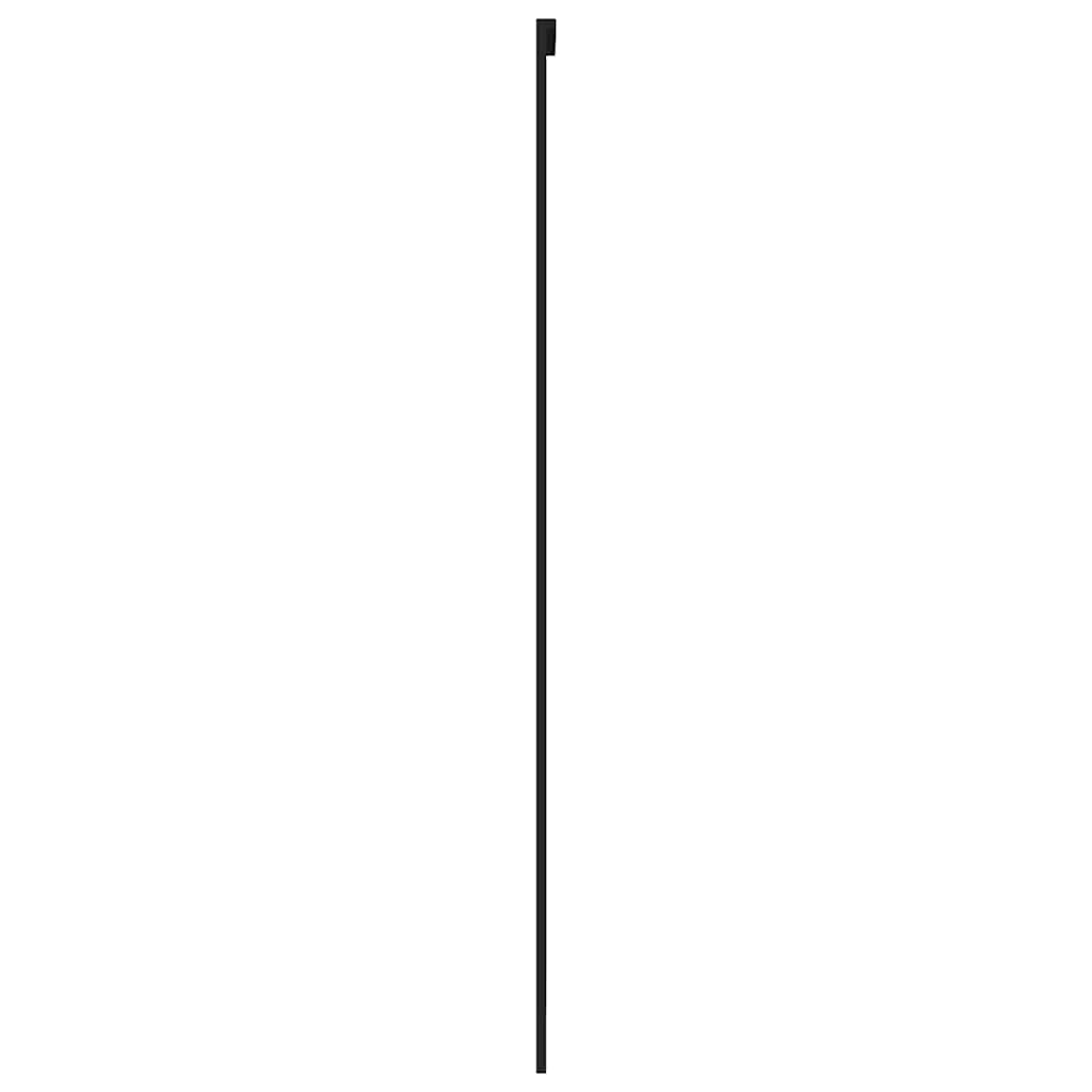 Schiebetür ESG-Glas und Aluminium 76x205 cm Schwarz