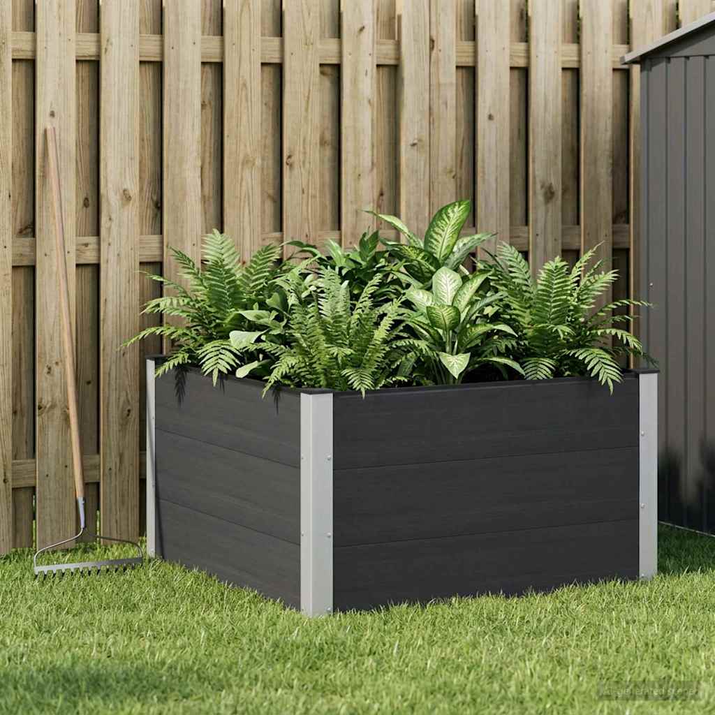 Garten-Hochbeet 200x50x54 cm WPC Grau